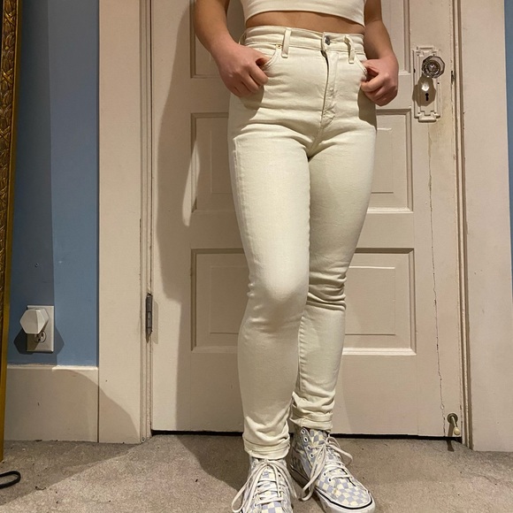 Wilfred/Citizens of Humanity White Jeans - Picture 2 of 4